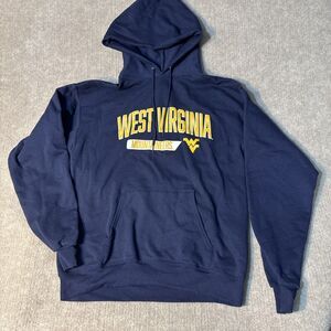 Hanes West Virginia Men Hoodie M Kangaroo Pocket Moutaineers